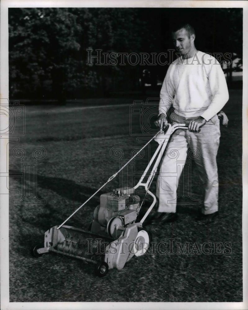 1962 Press Photo Turf Slicer lawnmower - nea26232