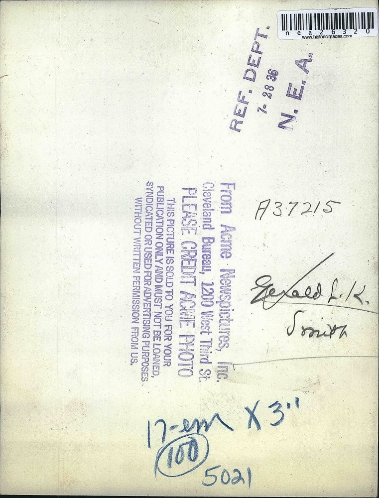 1936 Press Photo Gerald L.K. Smith, Clergyman and Political Organizer