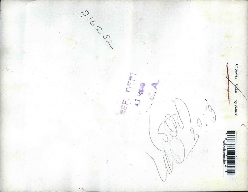 1949 Press Photo Storm Damage in Crowder, Oklahoma - nea27228