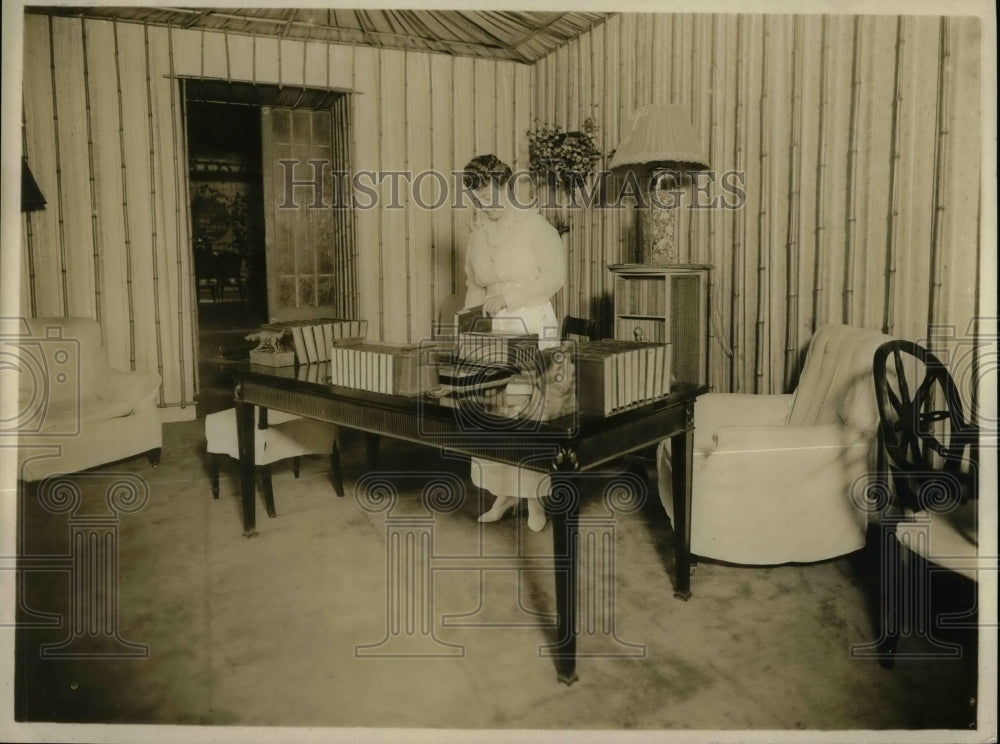 1919 Press Photo Pershing Suite Living Room at Vanderbilt Hotel N.Y. - Historic Images