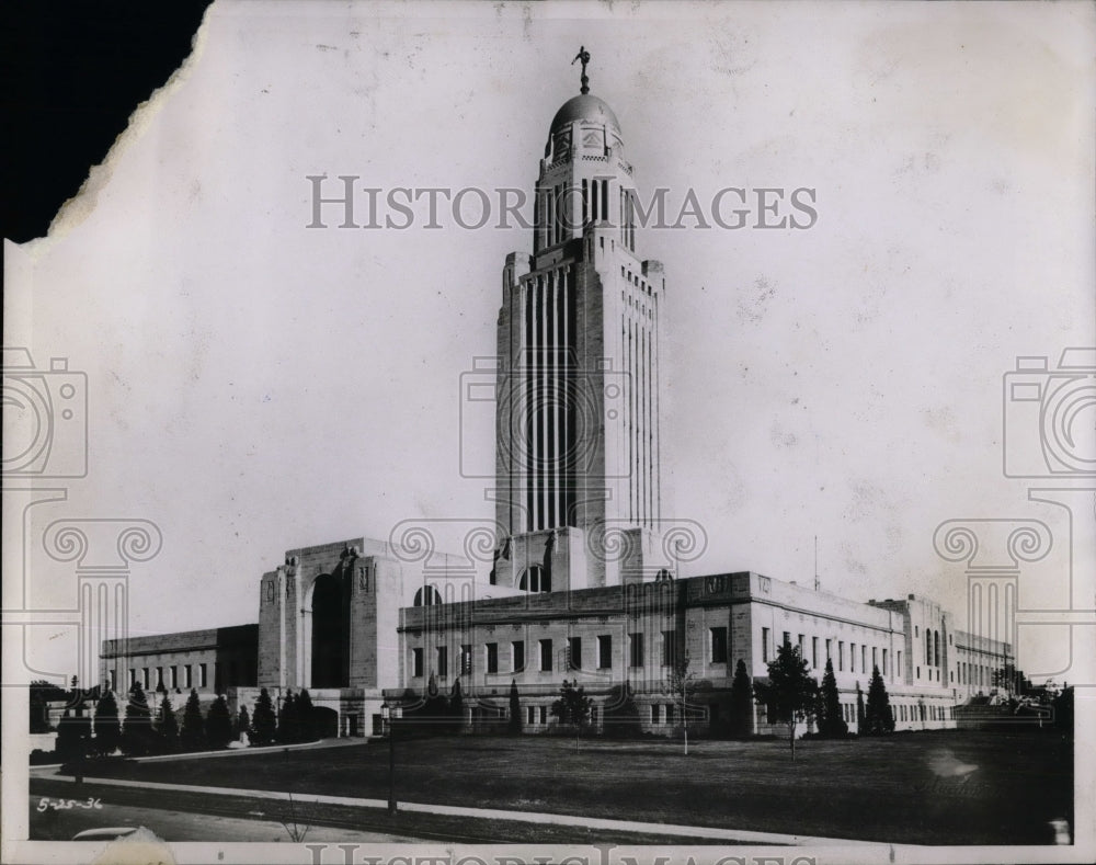 1938 Press Photo Nebraska State Capitol - nea31796