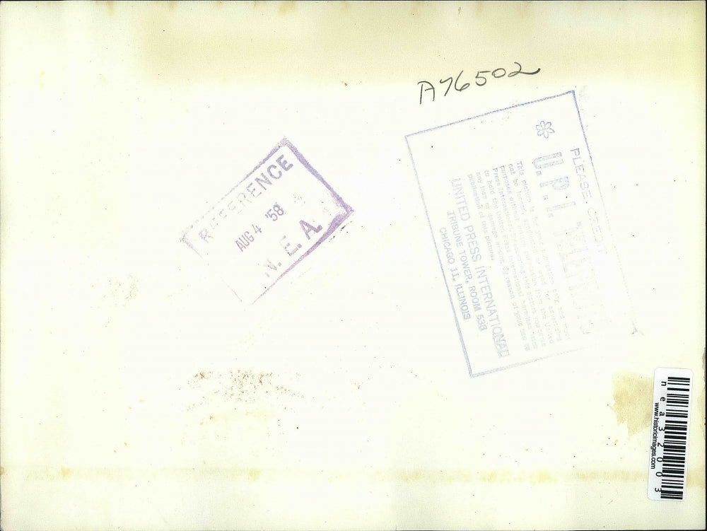 1958 Press Photo Titan rocket stage transported to test site - nea32003