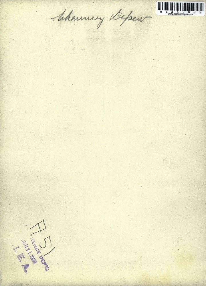 1920 Press Photo Chauncey Depew - nea32099