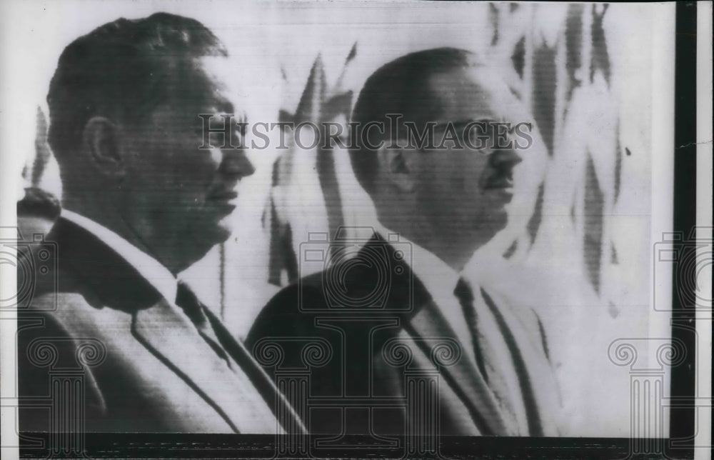 1961 Press Photo President Tito of Yugoslavia, Pres. Osvalde Dorticos of Cuba