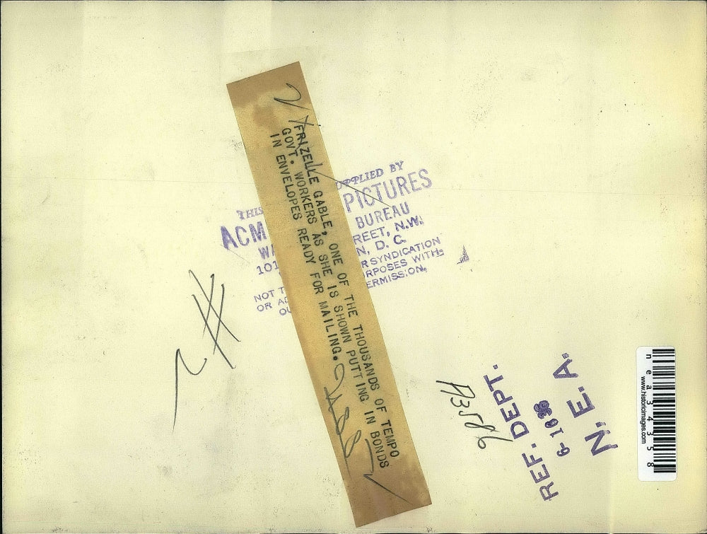 1938 Press Photo Frizelle Gable one of thousands of temporary government workers