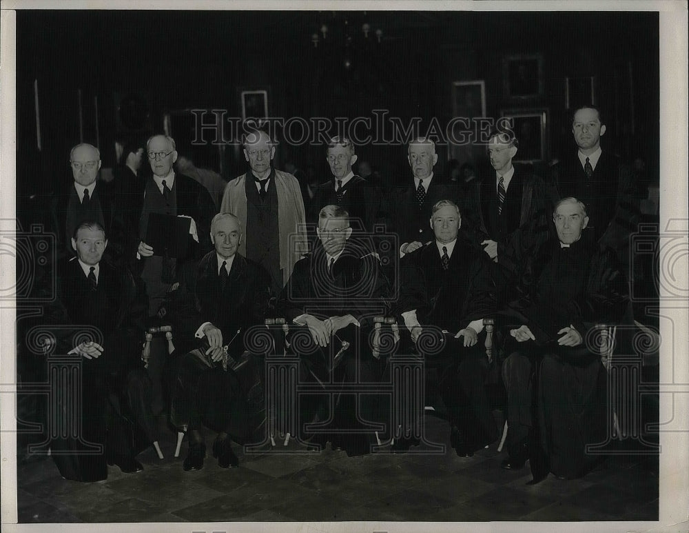 1938 Press Photo Princeton Honorary Degree Recipients, Douglas, Hull, Dodds