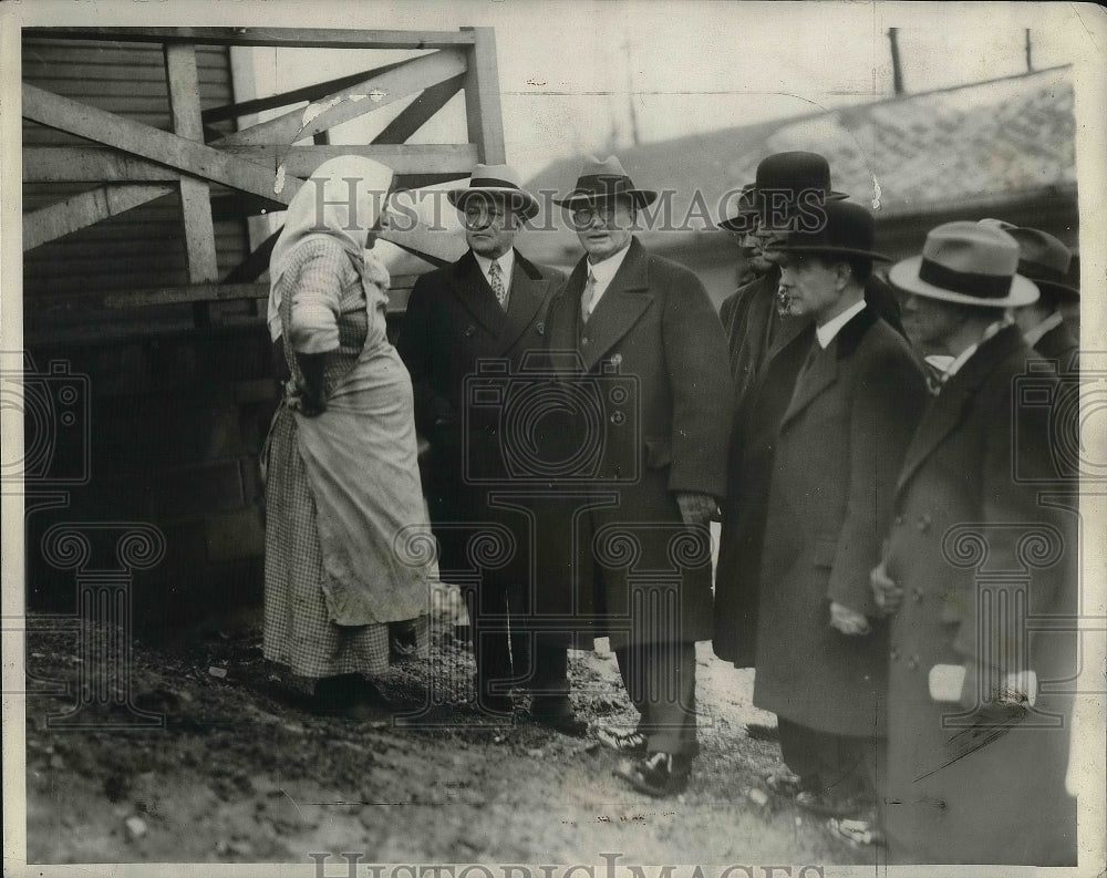 1928 Press Photo Sen Wagner, Gooding, Eheeler & Pine & caol miners wife