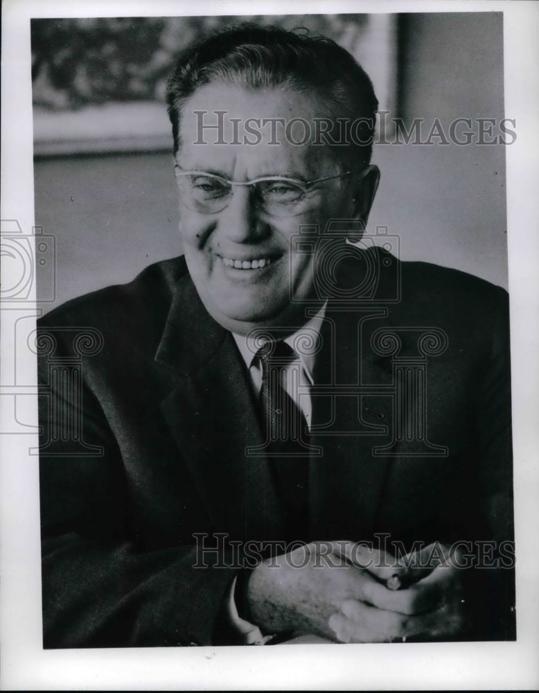 1962 Press Photo Marshal Tito, President of Yugoslavia - nea37527