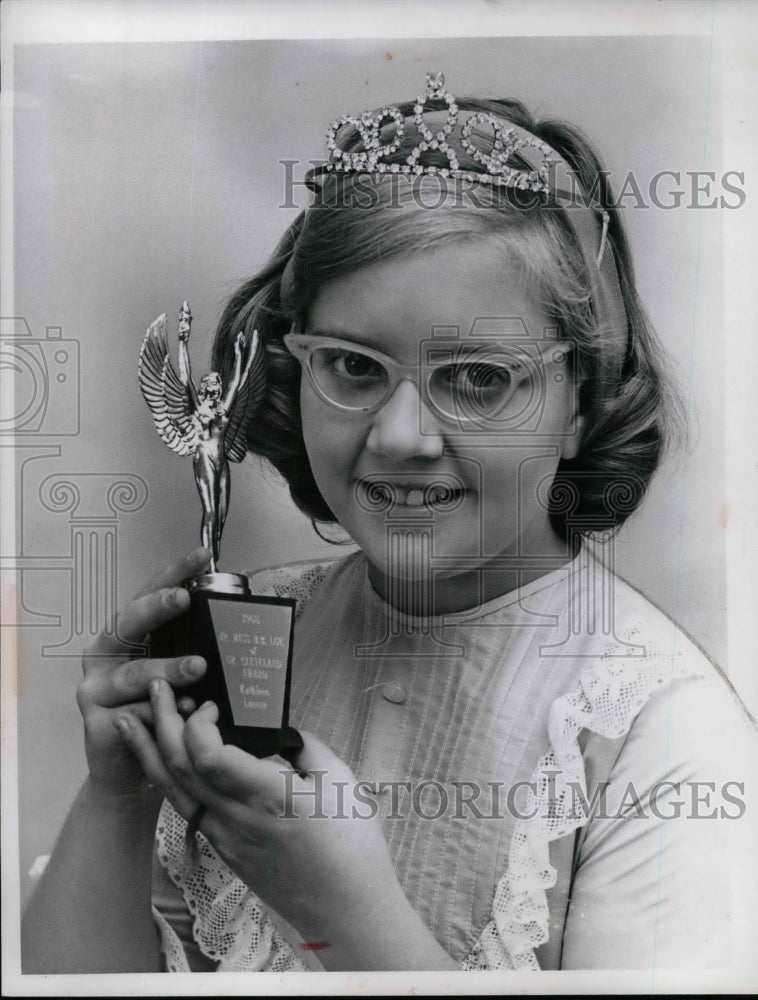 1966 Press Photo Kathy Lanese, Columbus School Baseball Queen.