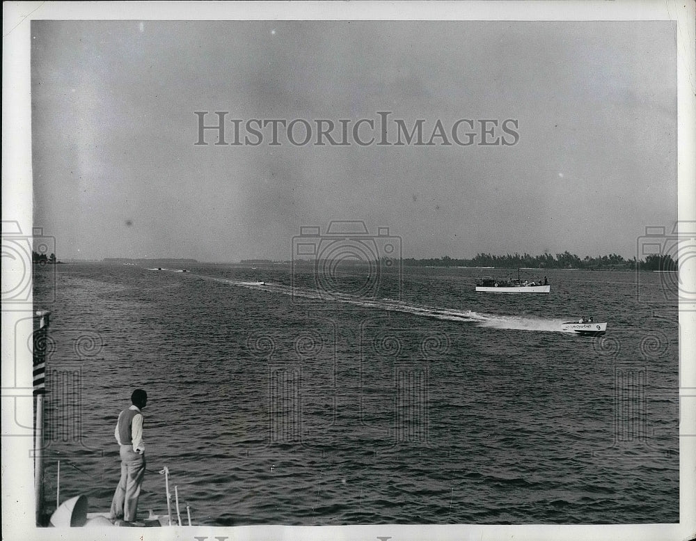 1935 Press Photo Competition at the Washington Day Regatta at Palm Beach- Historic Images