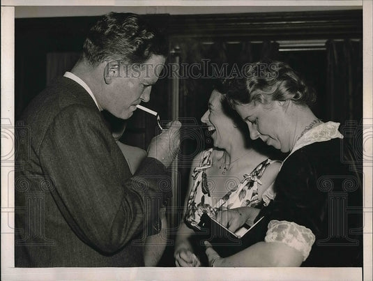 1939 Press Photo John Hamilton Landon Campaign Manager & Rep Sumner- Historic Images