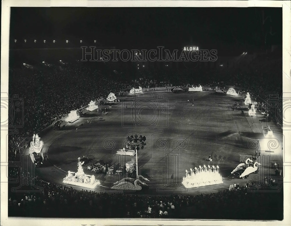 1936 Press Photo L.A., Calif. Coliseum for Els Lodge Convention