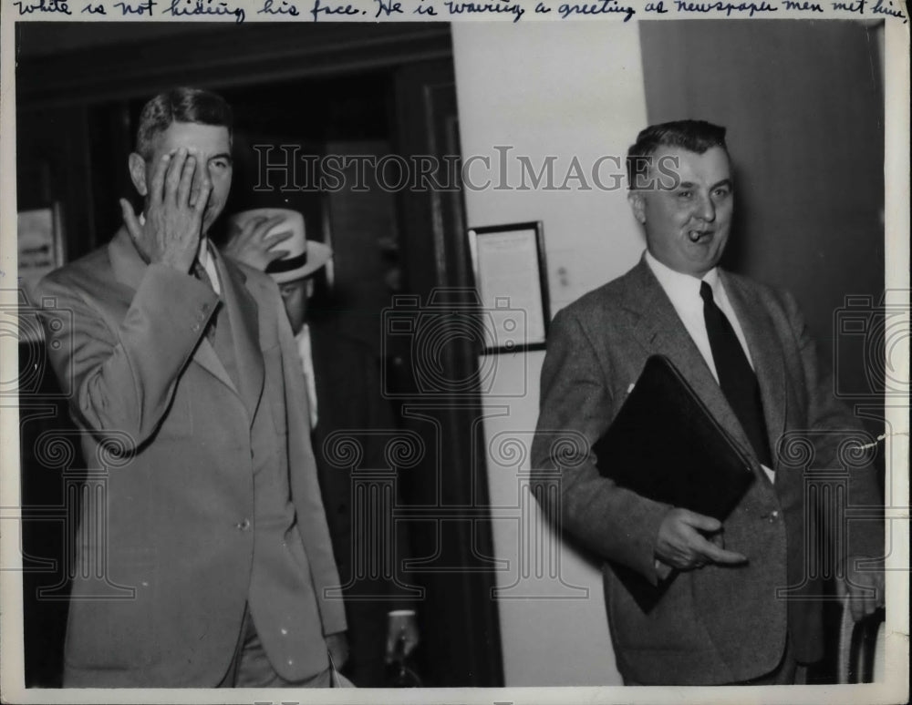 1937 Press Photo Charles M White & Rep for VP