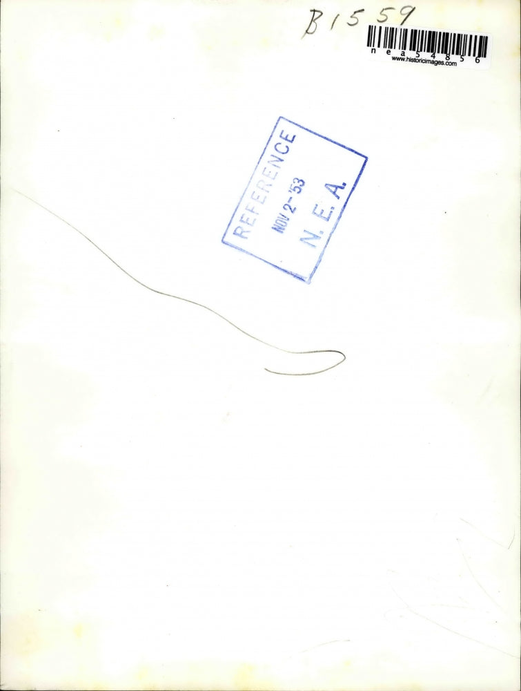 1953 Press Photo Middleweight boxer Bobo Olson with stewardess Mary Baker