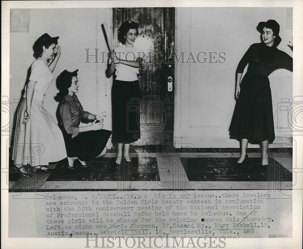 1951 Press Photo 50th Anniversary of National Association of Professional Baseba