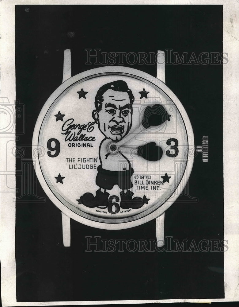 1971 Press Photo George Wallace Time Peice - nea61822