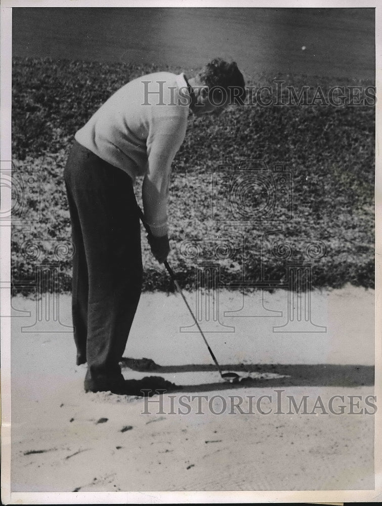 1937 Press Photo T. Suffern Taider JR. New York Golf Amateur Tournament