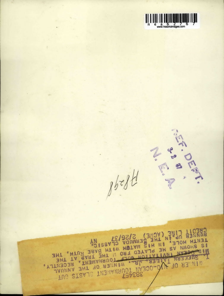 1937 Press Photo T. Suffern Taider JR. New York Golf Amateur Tournament