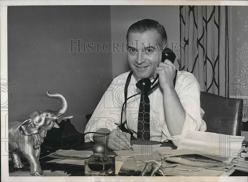 Load image into Gallery viewer, 1939 Press Photo Dwight H. Green won Rep. Nomination for Chicago Mayor
