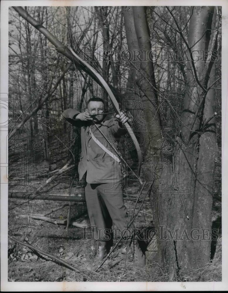 1957 Press Photo Medina Shop Teacher Arthur Eisenmann - nea64876