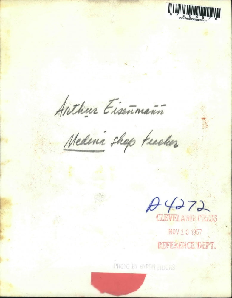 1957 Press Photo Medina Shop Teacher Arthur Eisenmann - nea64876