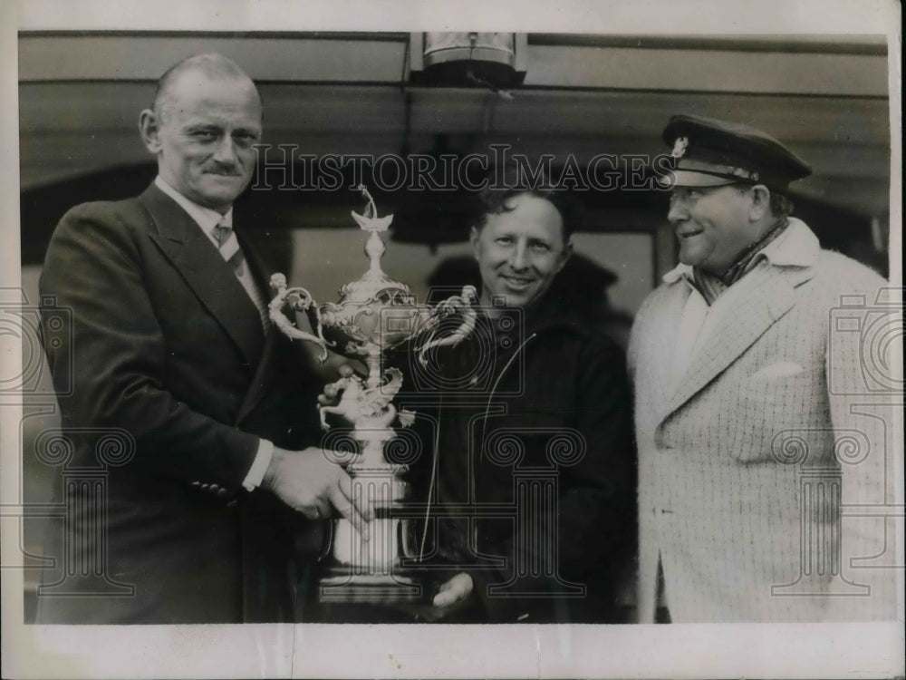 1936 Press Photo Sir Thomas Lipton Trophy Class C Major Goldie Gardiner Horses- Historic Images