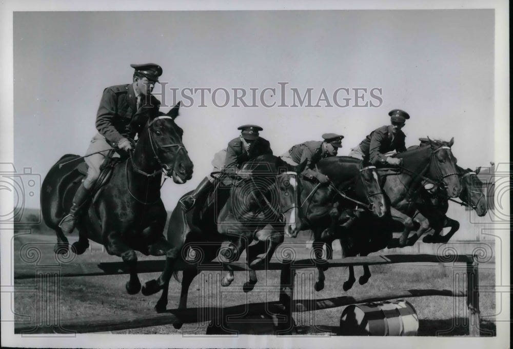 1949 Press Photo Mexican Army horse show, Valdes,DHarcourt,Mariles,Anaya,Uriza- Historic Images
