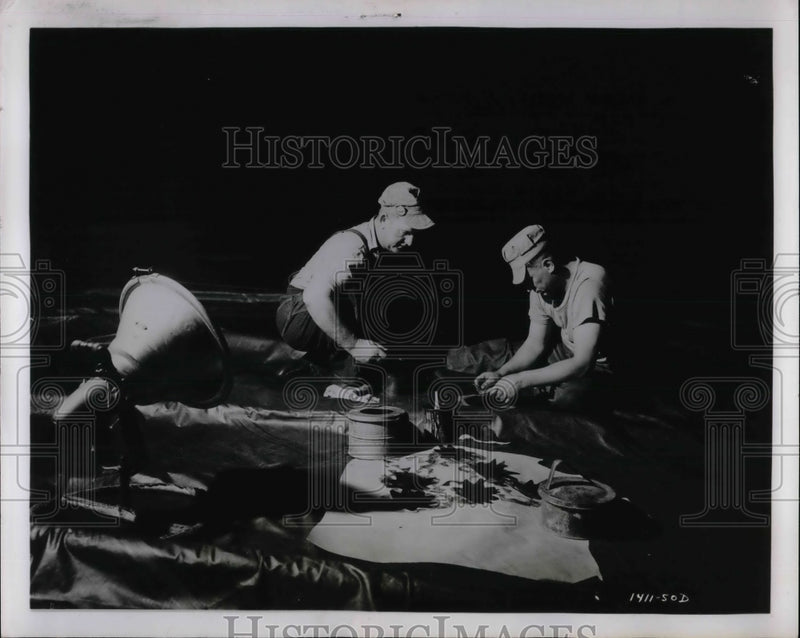 Load image into Gallery viewer, 1950 Press Photo Goodyear Aircraft Corporation Constructs Navy Plane - nea67883
