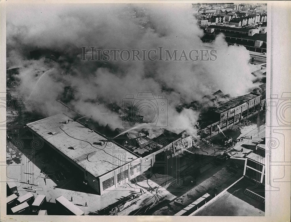 1964 Press Photo Aerial View of Goldblatt's Department Store Warehouse, Chicago