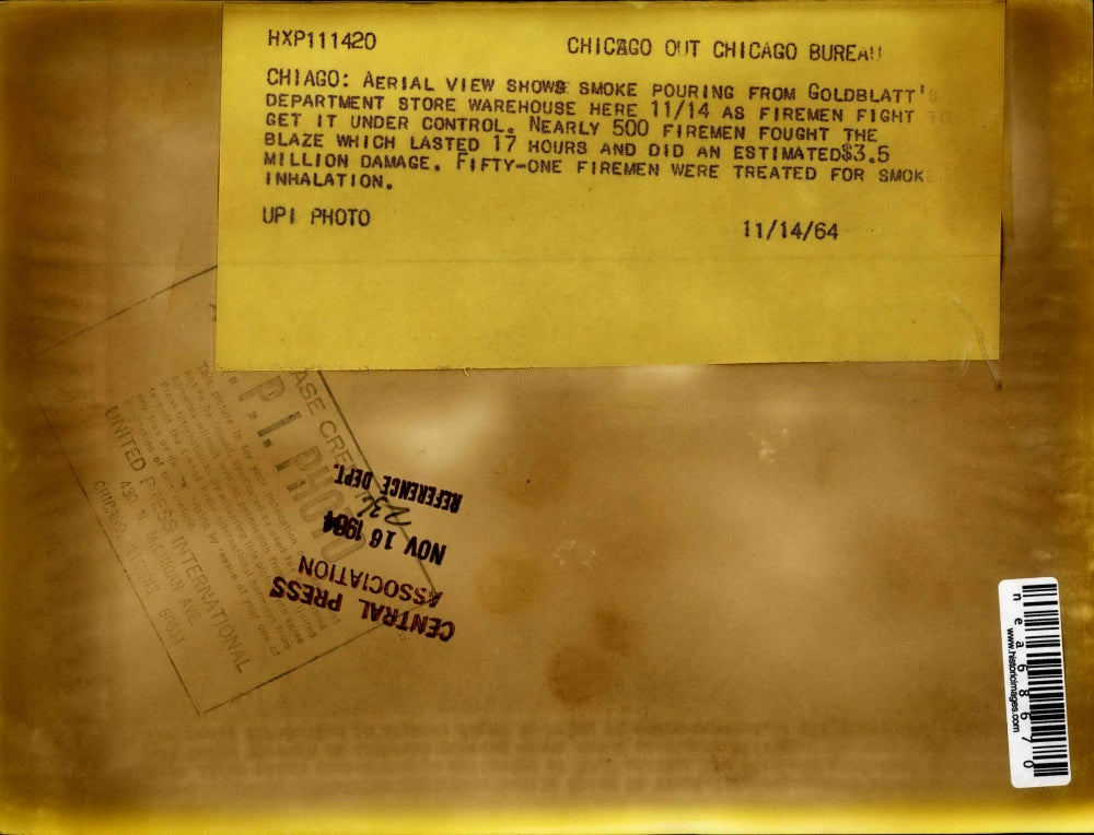 1964 Press Photo Aerial View of Goldblatt's Department Store Warehouse, Chicago