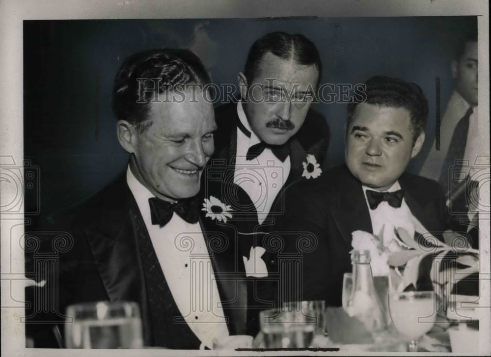 1936 Press Photo John Hamilton,Ken Simpson, Mayland Brooks, Republicans
