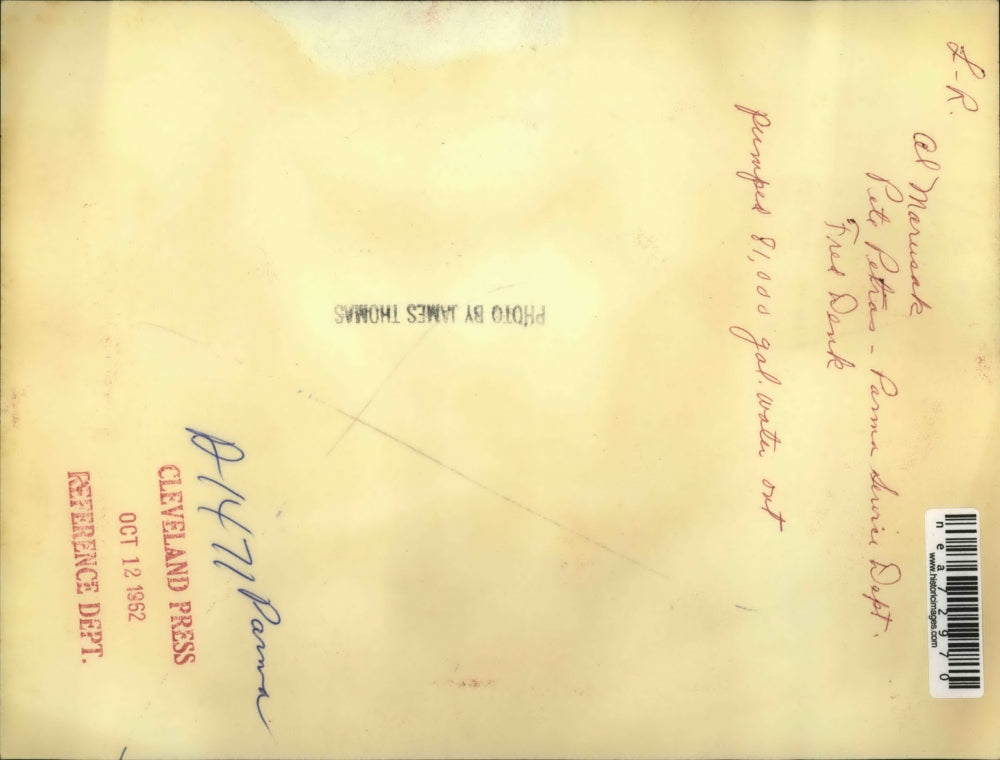 1962 Press Photo Al Marusak Pete Petras Parma Service Department - nea72970