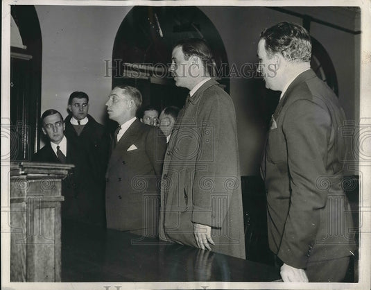 1937 Press Photo George H. Hoyt Jr. Wash Wealthy Society William Libb