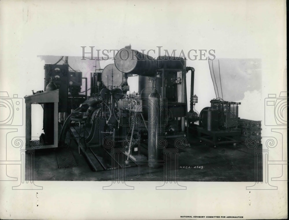 1942 Press Photo Set up of test equipment at aircraft research labs - nea74546