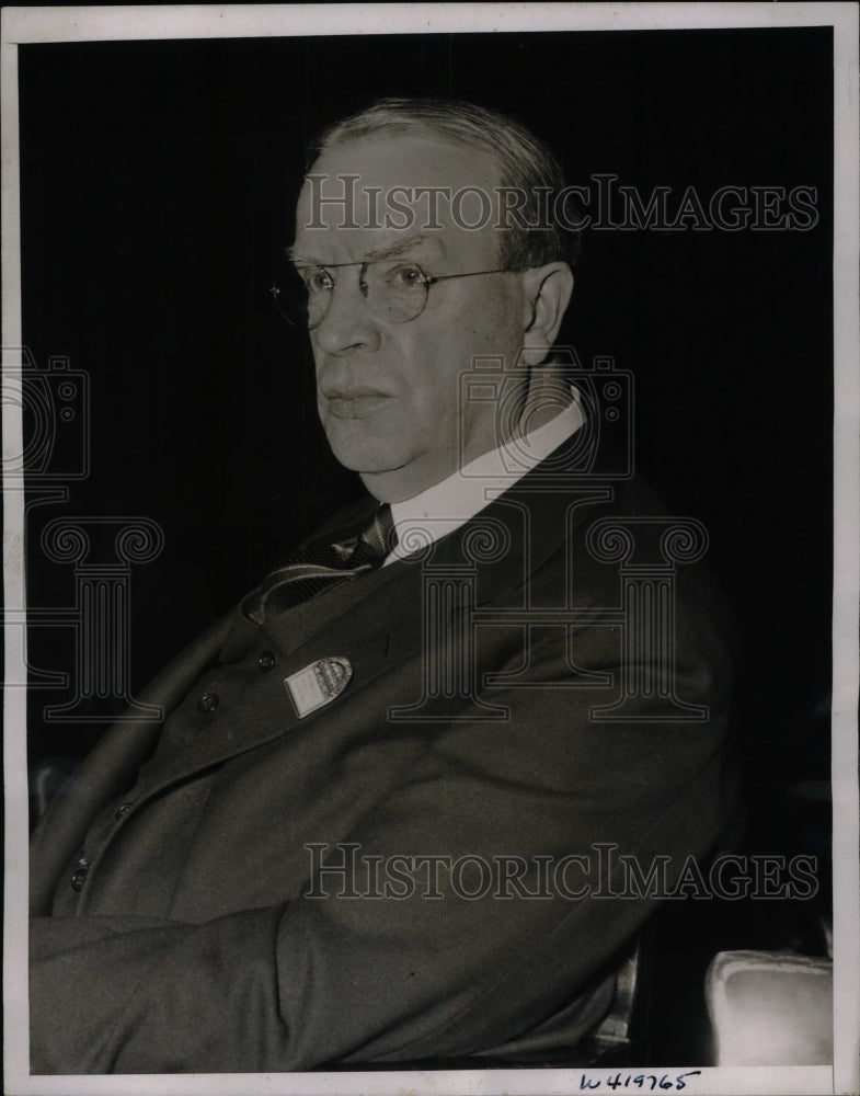 1937 Press Photo Mayor Frederick W. Mansfield Boston Mass.