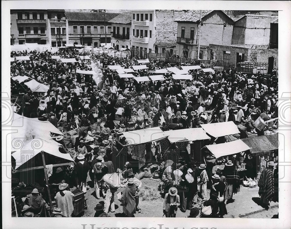 1949 Press Photo Earthquake struck Ambato, Eduador, killing 5,000 plus