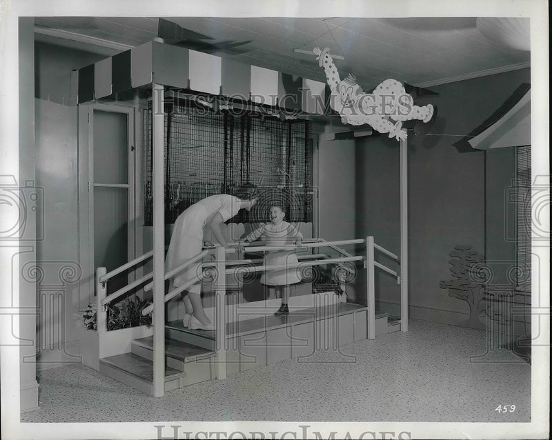 Load image into Gallery viewer, 1955 Press Photo Niagara Research Foundation for handicapped children
