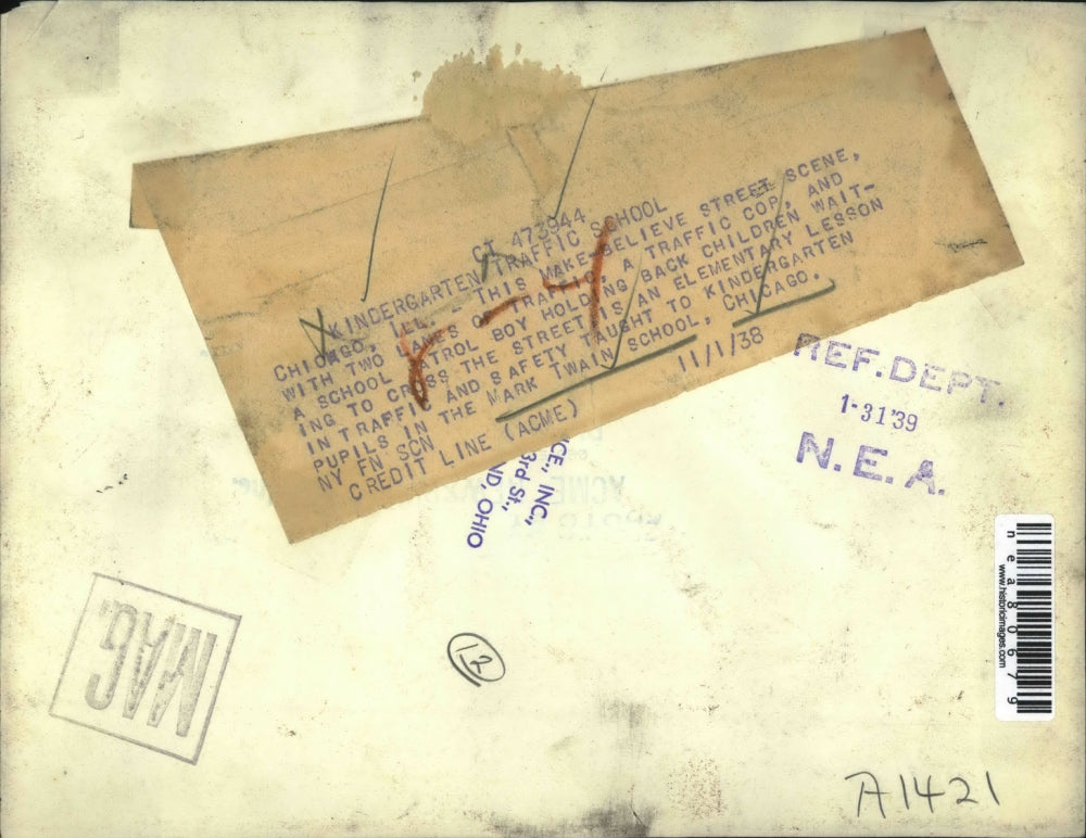 1939 Press Photo Mark Twain School Students Chicago Illinois