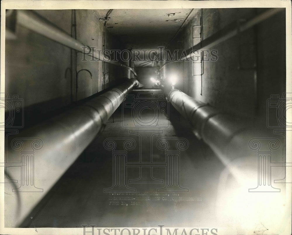 1946 Press Photo Atlanta, Ga. Fed Penitentiary cotton mill tubes - nea82084