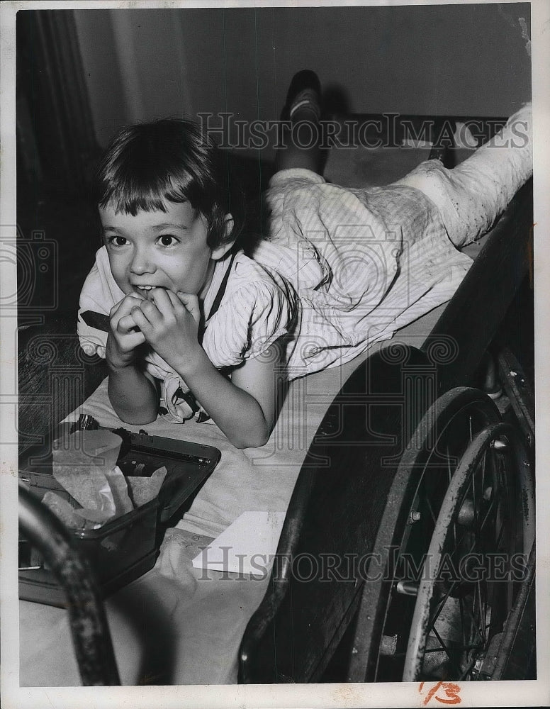 1952 Press Photo Georgeanne Pfaff Excited For Fair &amp; Parents Day- Historic Images