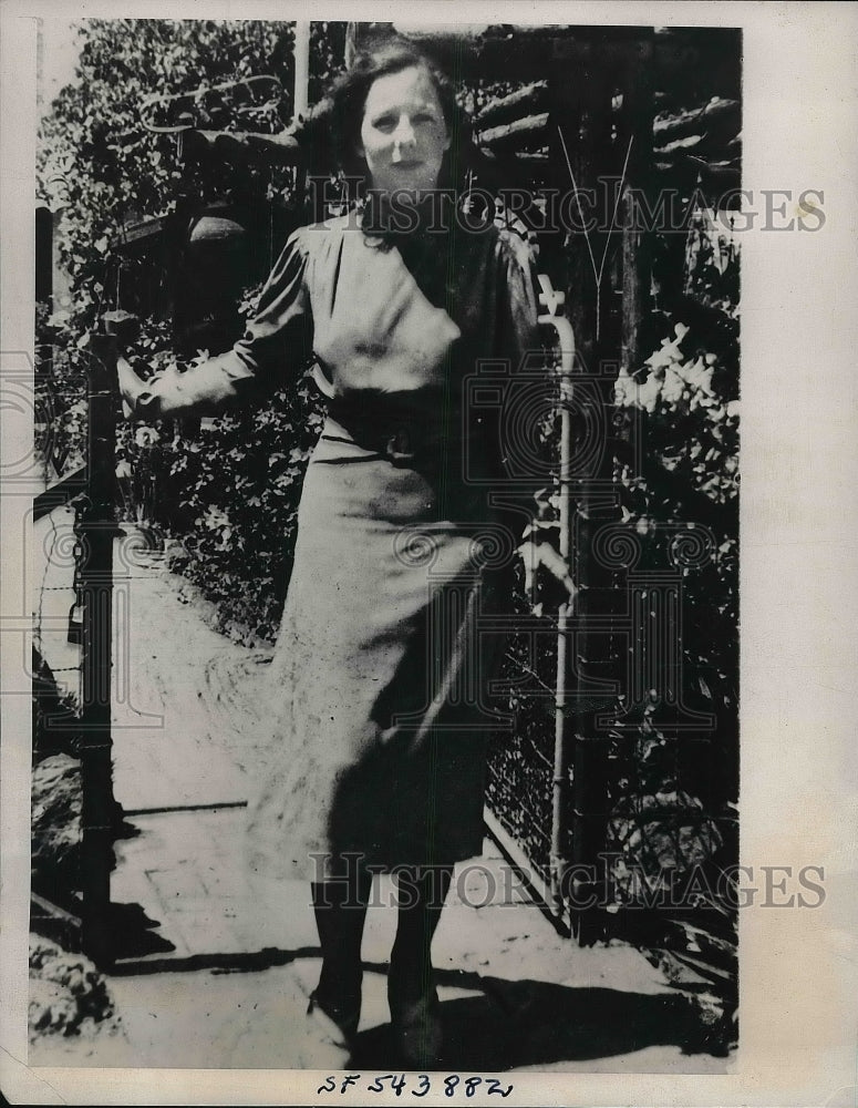 1940 Press Photo Mrs. Doris Clayton, Victim of California "Lovers' Lane" Slaying