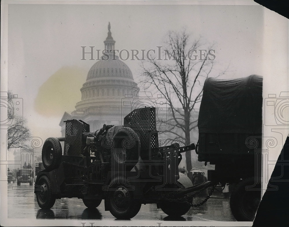 1939 Press Photo Capitol Anti-Aircraft Guns Washington D.C.- Historic Images