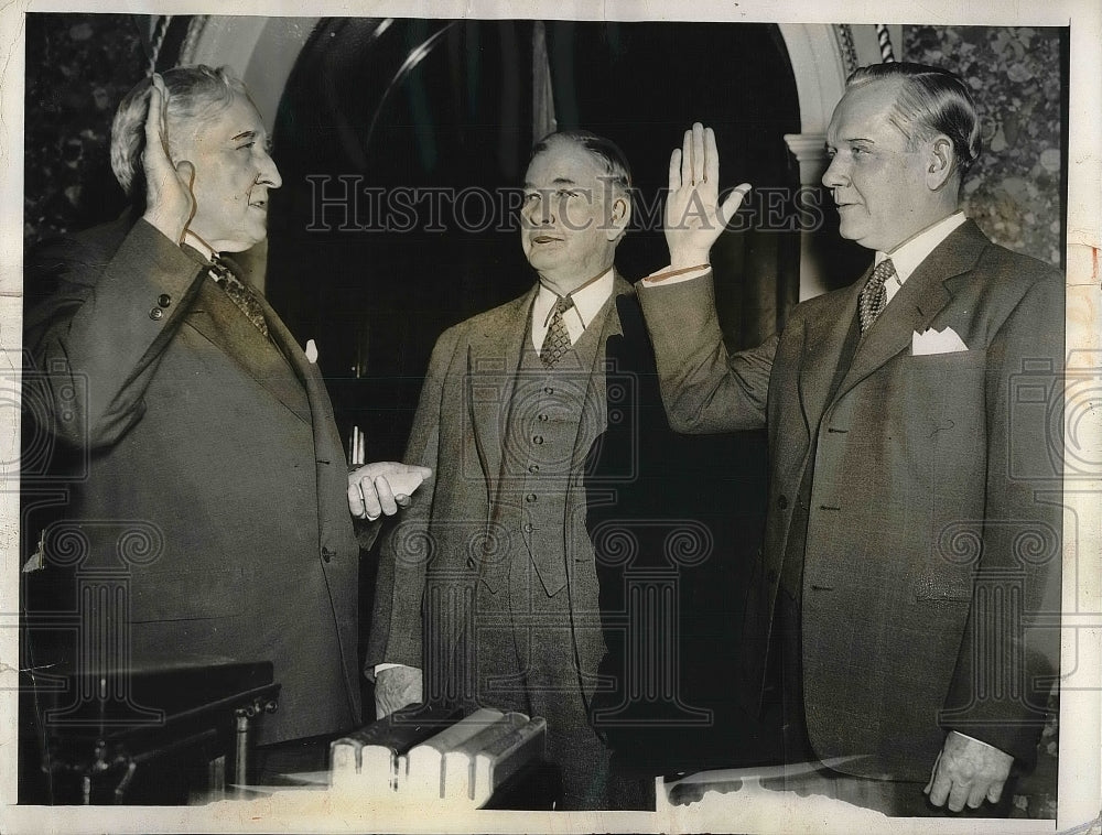 1940 Press Photo Senator William King, Sen. Alben W. Barkley, Sen. Mon Wallgren- Historic Images