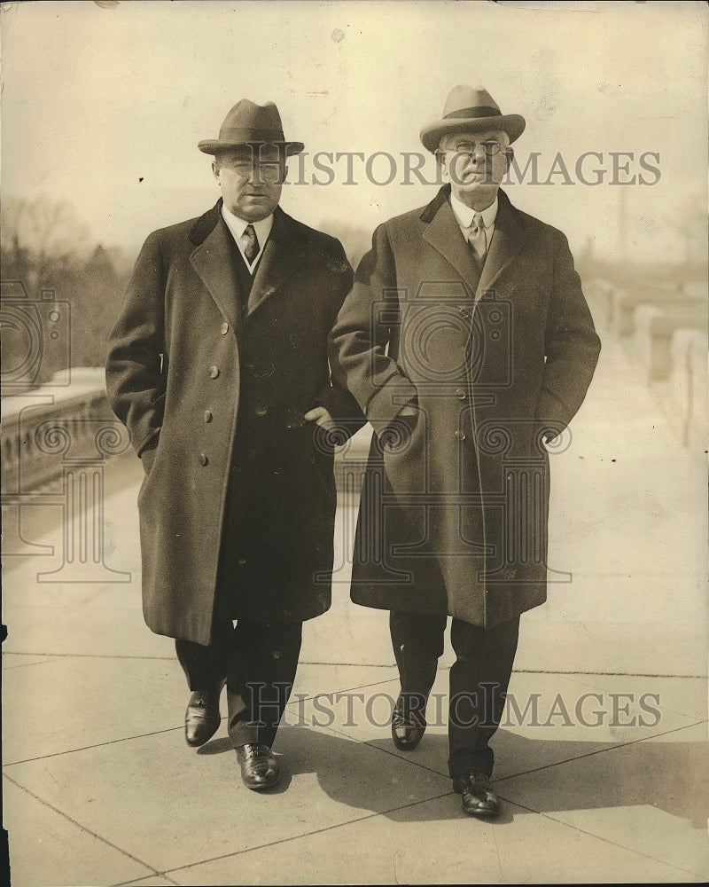 1924 Press Photo Louis T. Moradden, chairman House banking, Martin Madden