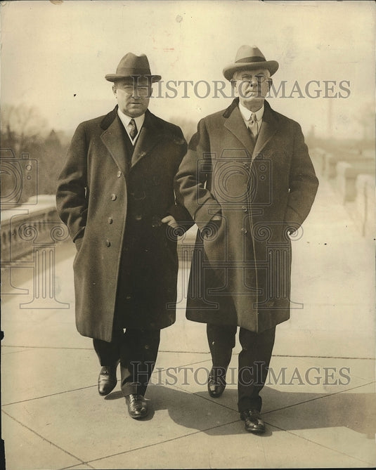 1924 Press Photo Louis T. Moradden, chairman House banking, Martin Madden