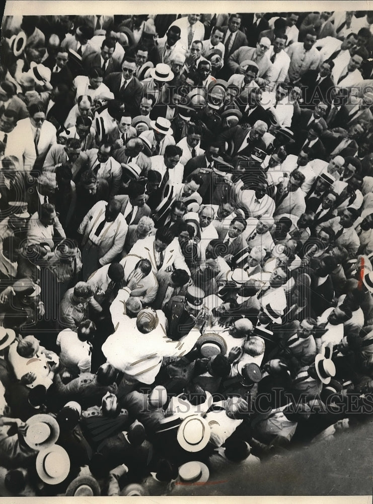 1930 Press Photo Cubans staged monster rally supporting President Gerardo
