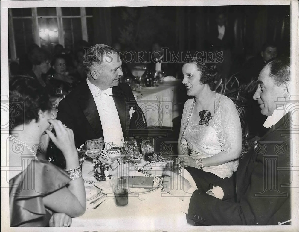 1935 Press Photo Mrs. Grace Hyde, George W. Kiser - nea90862