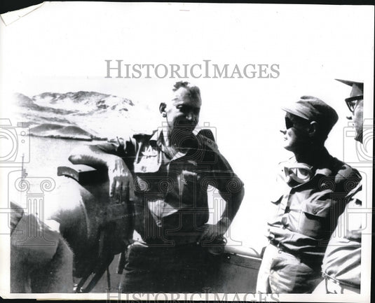 1970 Press Photo Israeli Defense Minister Moshe Dayan - nea96926