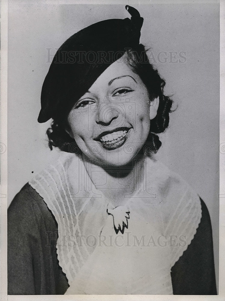 1934 Press Photo dancer Rosie Glickman to marry boxing champ King Levinsky- Historic Images