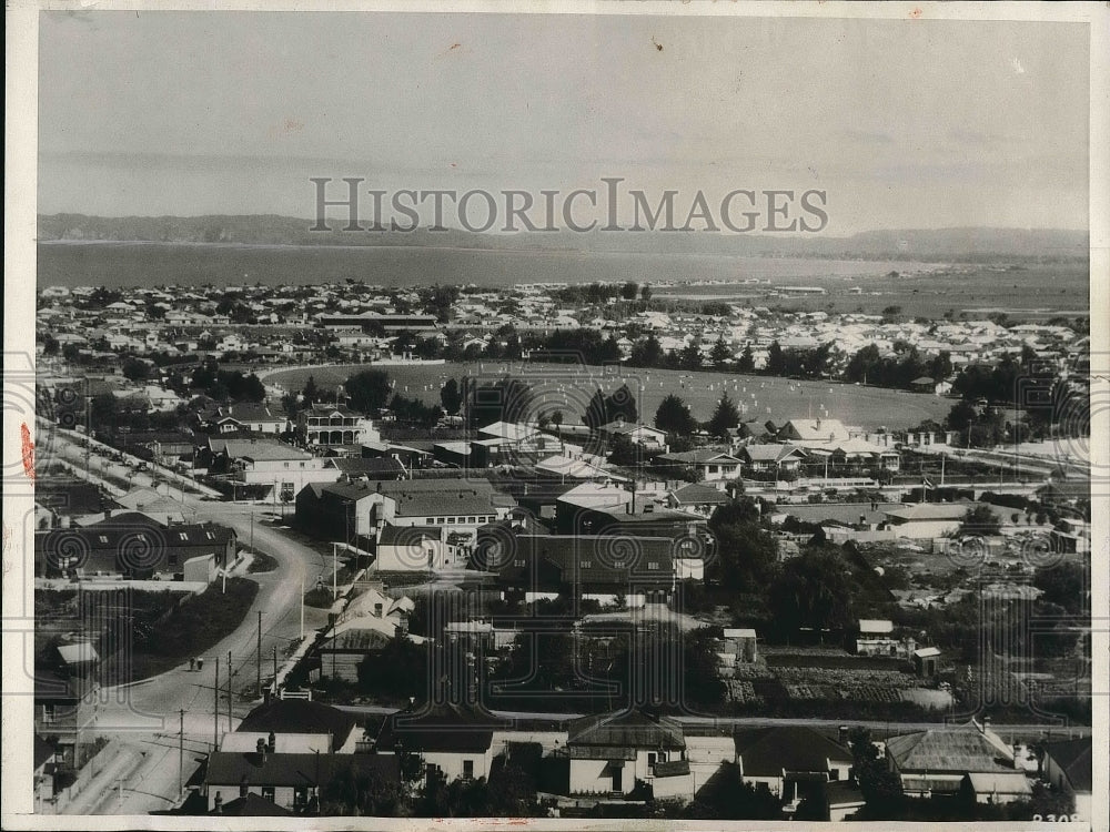 1931 Press Photo Napier New Zealand Nelson Park Aerial Views - nea98659- Historic Images